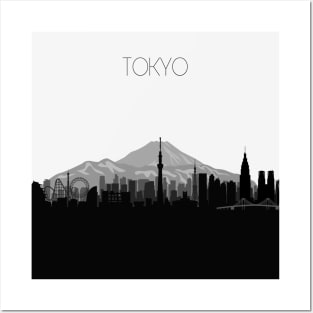 Tokyo Skyline Posters and Art